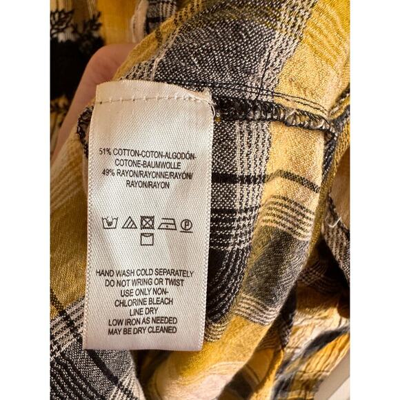 Anthropologie Maeve Oversized Embroidered Flannel Size XS/S - Picture 8 of 8